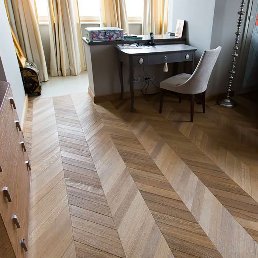 Chevron flooring