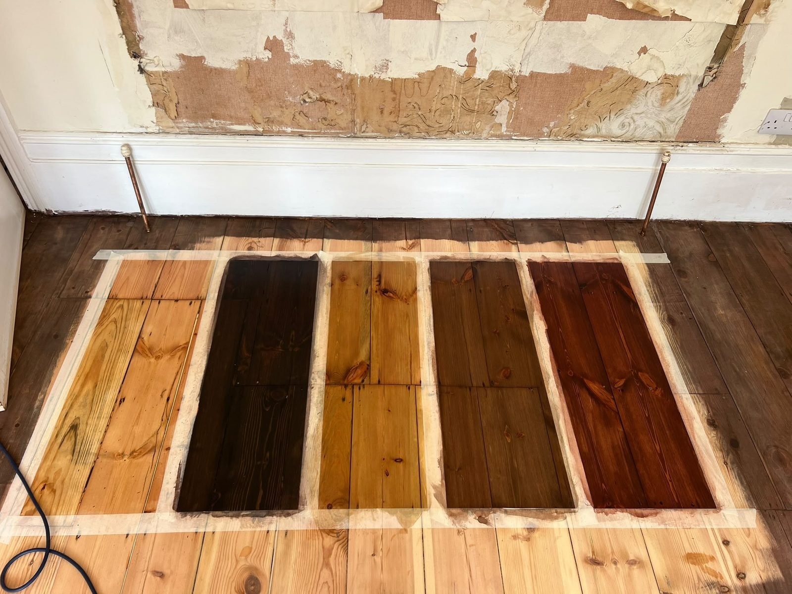 Stain sampling on a customer’s own boards